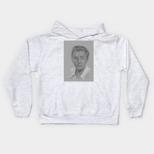 Robert Mitchum Kids Hoodie by jkarenart